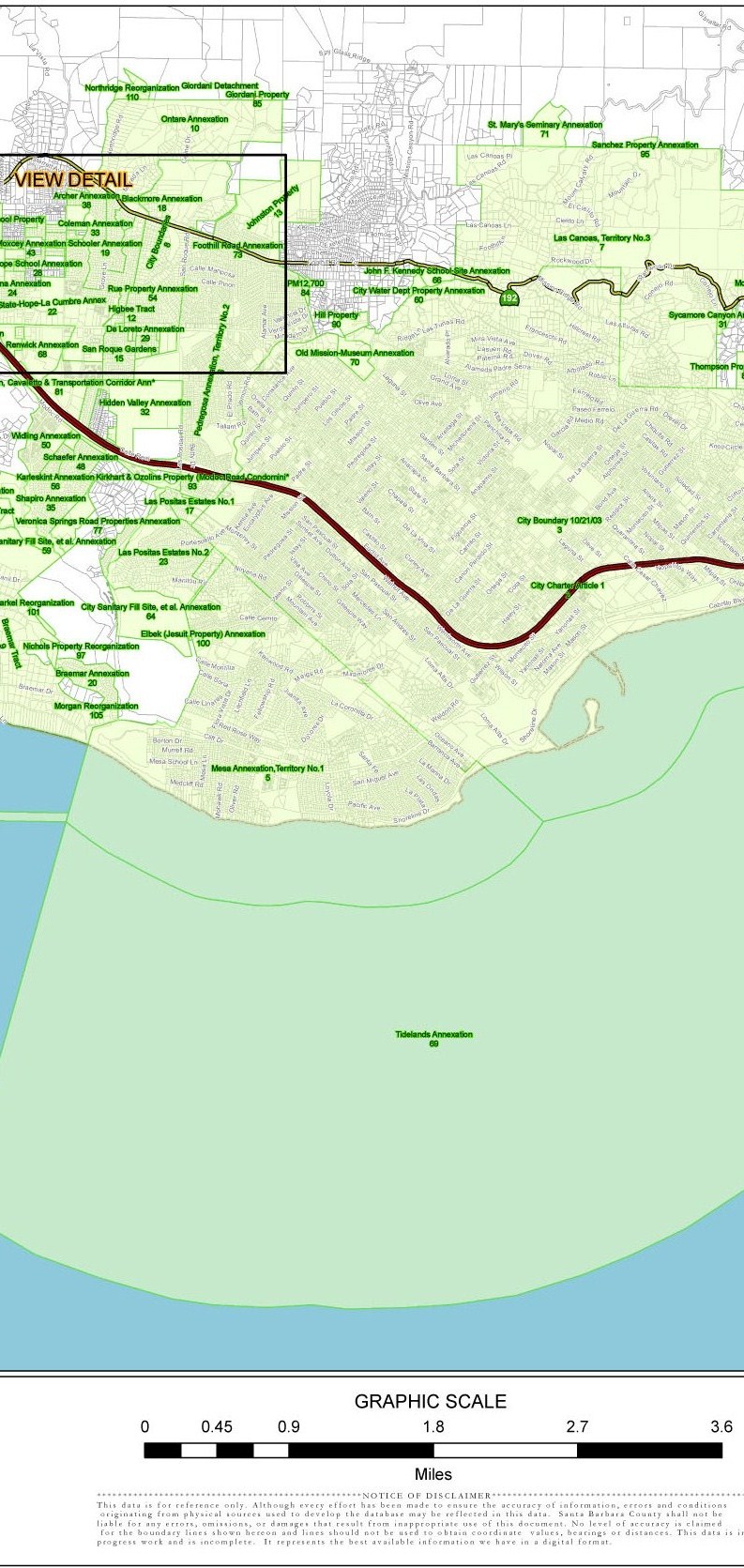 SBCAG Map of Shame - Please wait to load