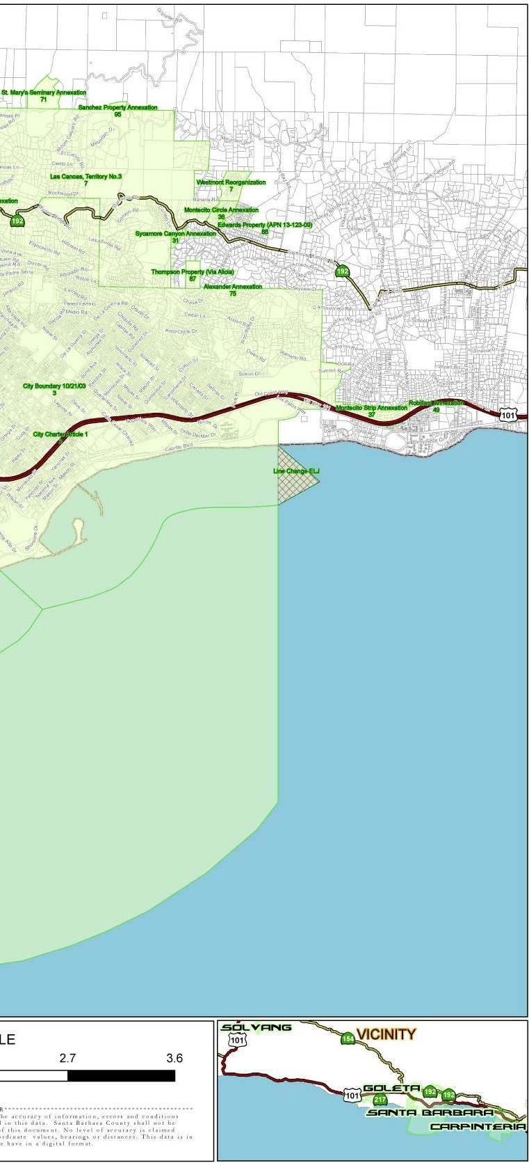 SBCAG Map of Shame - Please wait to load